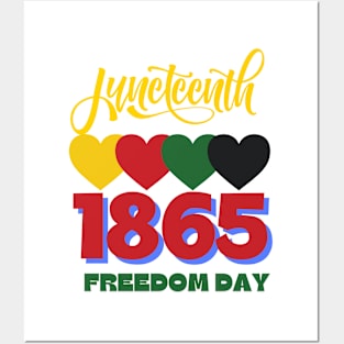 Juneteenth 1865 Freedom Day Posters and Art